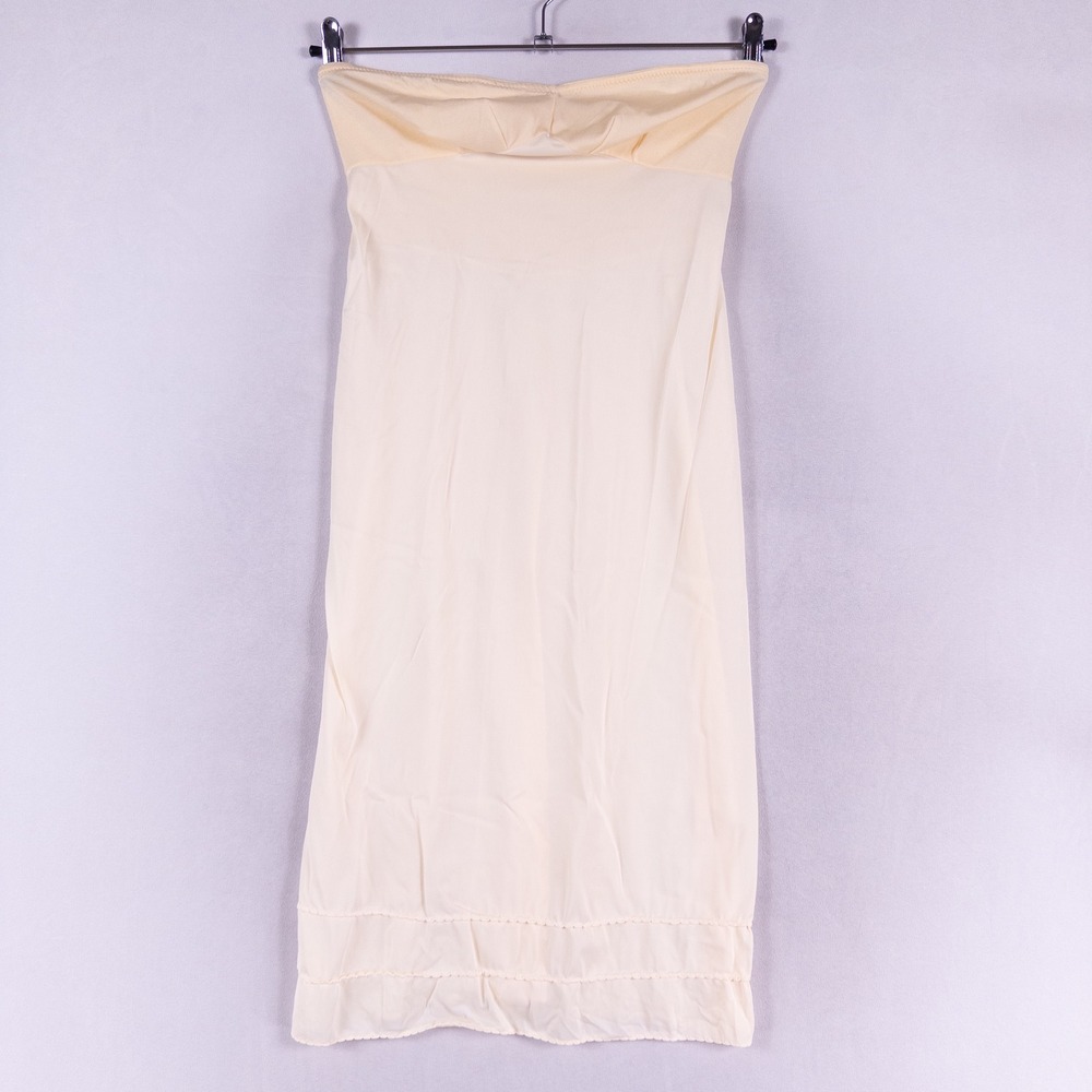 Vintage Wonder Maid Non Cling Full Slip Womens XS/S Cream Strapless Pin Up